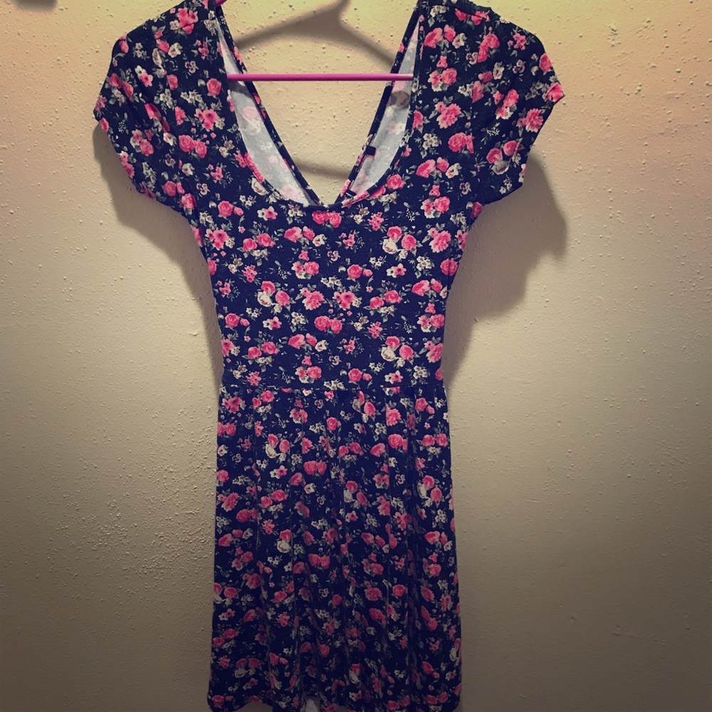 Cute black floral dress